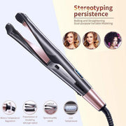 Glamour™ 2-in-1 Hair Curler and Straightener - Automatic Release Negative Ions - glamouressence.com